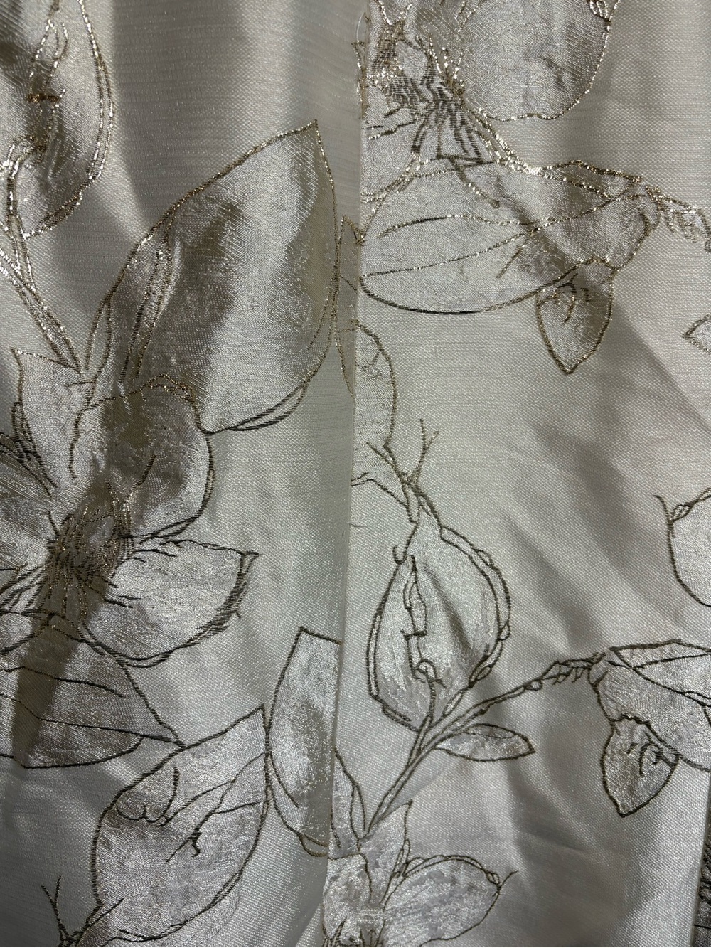 Cream Floral Jacquard Open-Front Women's Blazer - Picture 3 of 6